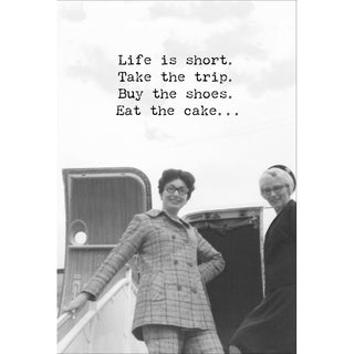 Eat The Cake Greeting Card - Just for Fun