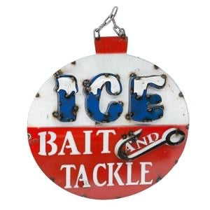 Ice Bait & Tackle Metal Sign