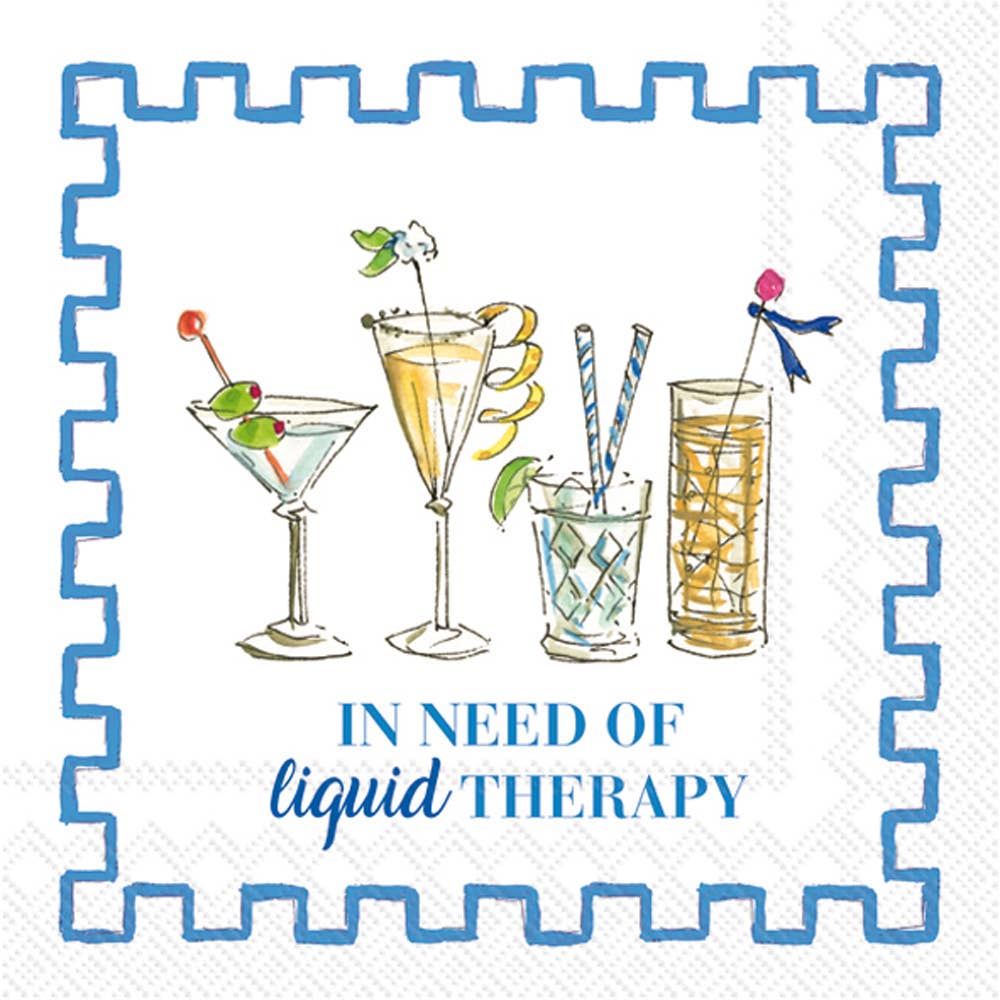Paper Cocktail Napkin Rosanne Beck Liquid Therapy