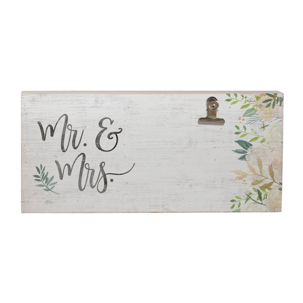 Mr and Mrs Clip Picture Frame