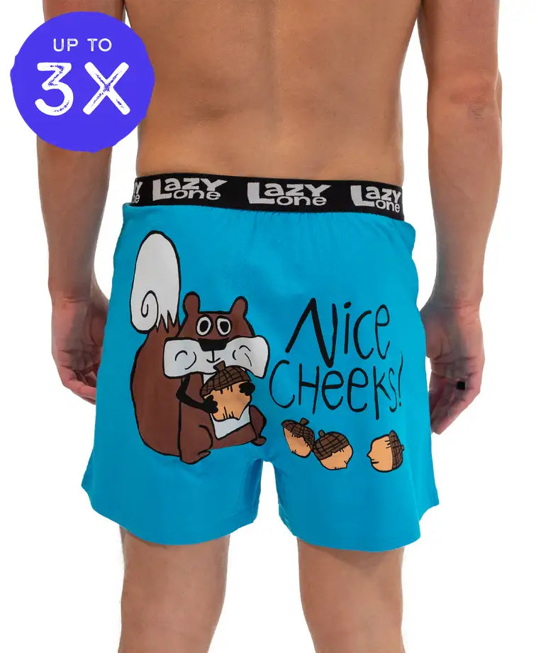 Nice Cheeks Men's Funny Squirrel Boxer
