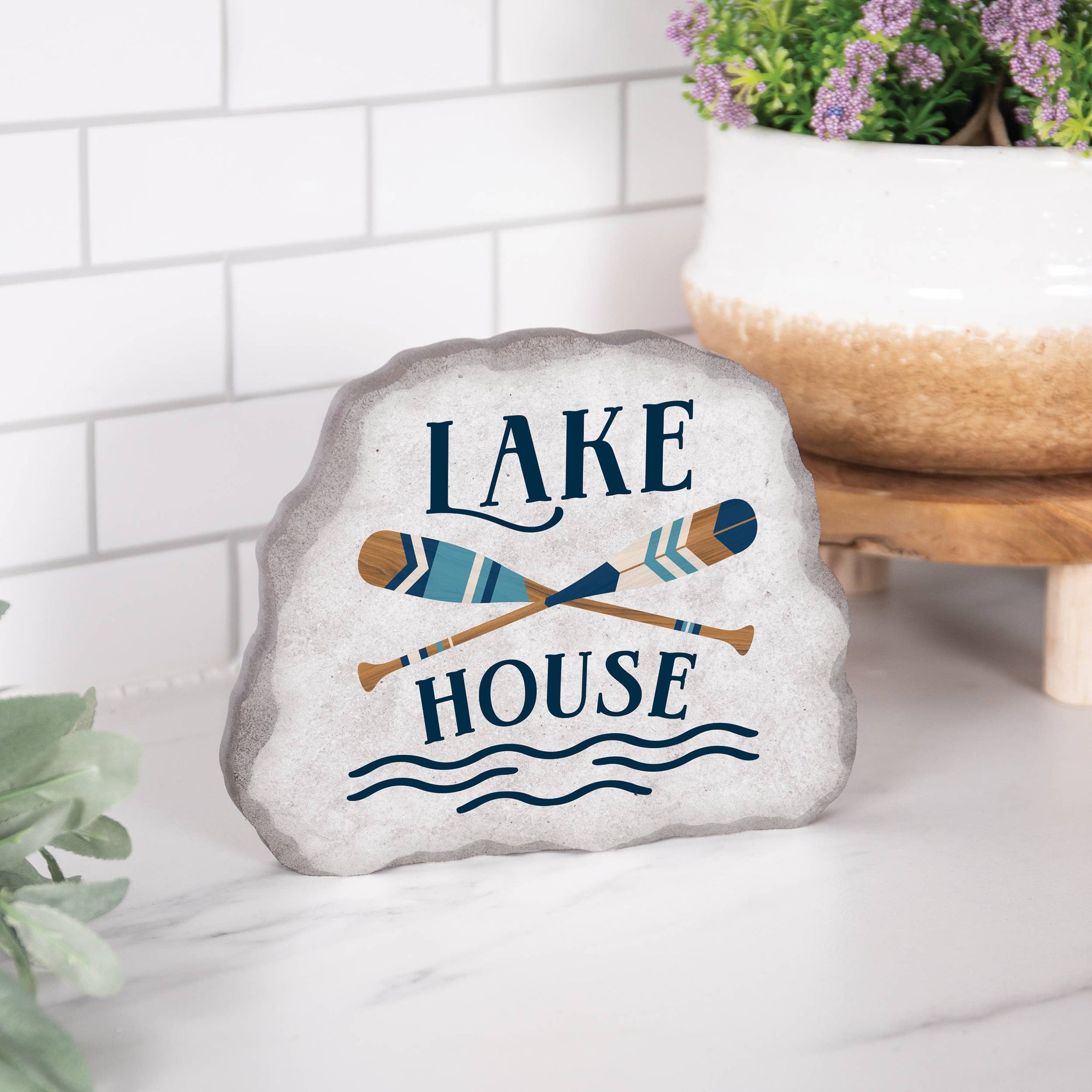 Lake House Shaped Sign