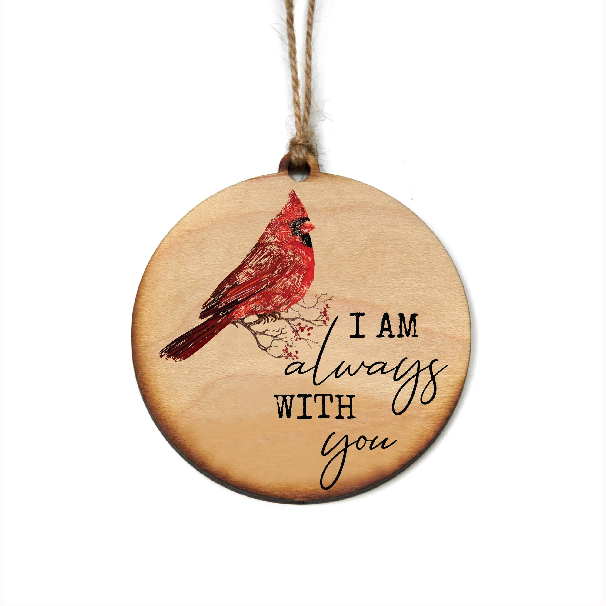 I Am Always With You Cardinal Christmas Ornament