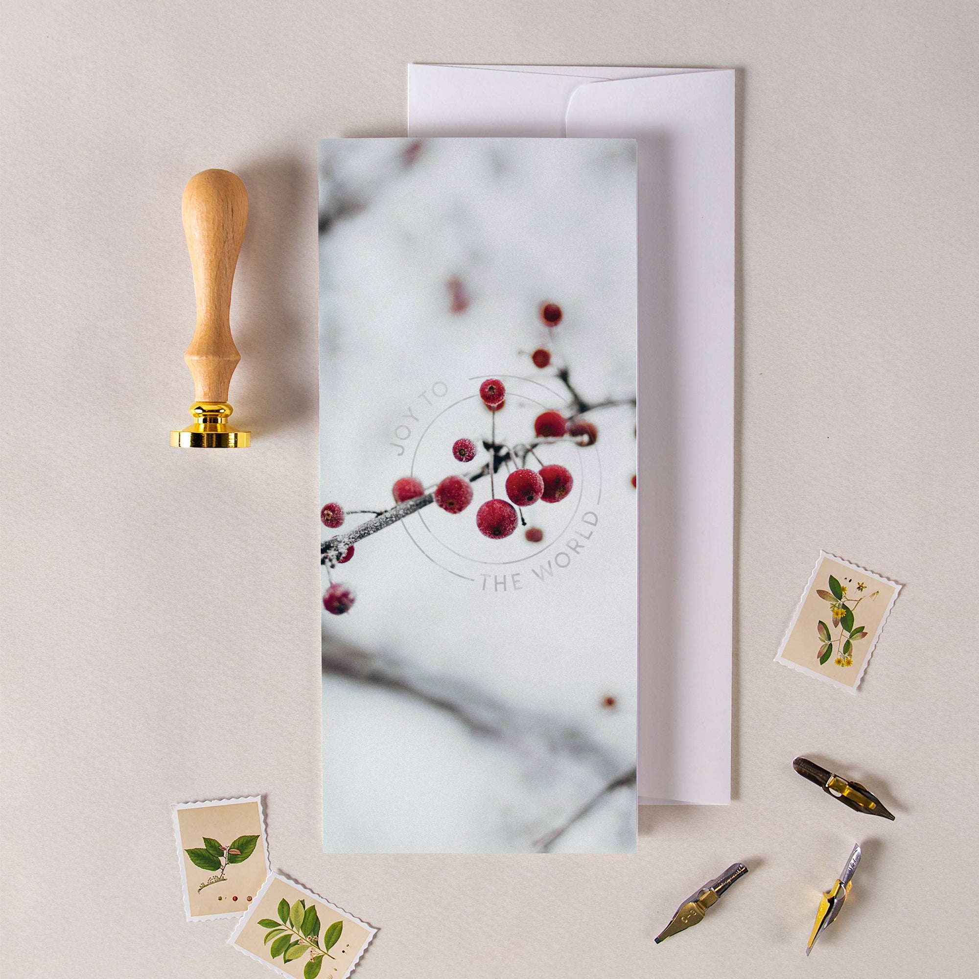 Very Berry Christmas Greeting Card