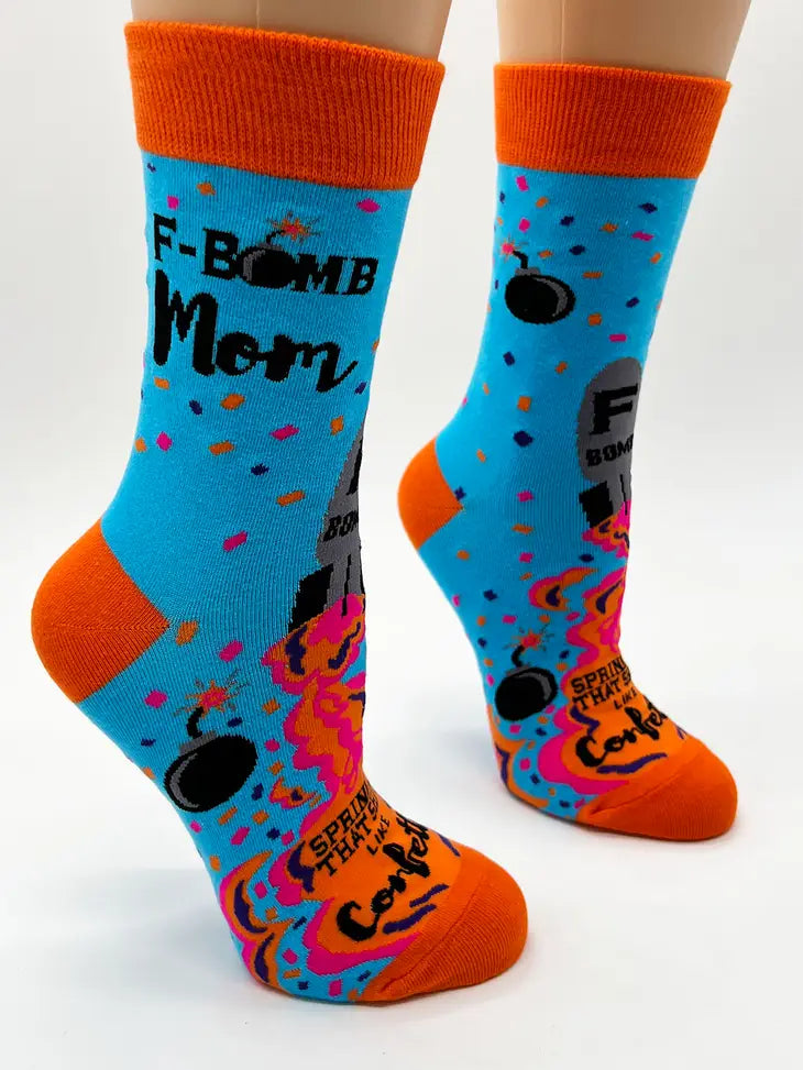 F-Bomb Mom Crew Socks