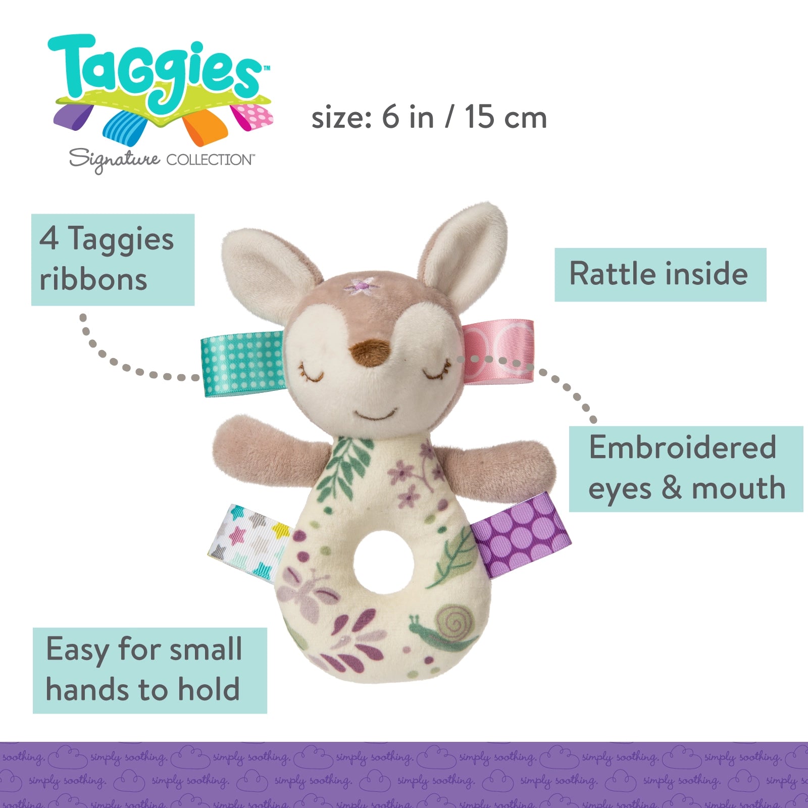 Floral Fawn Rattle