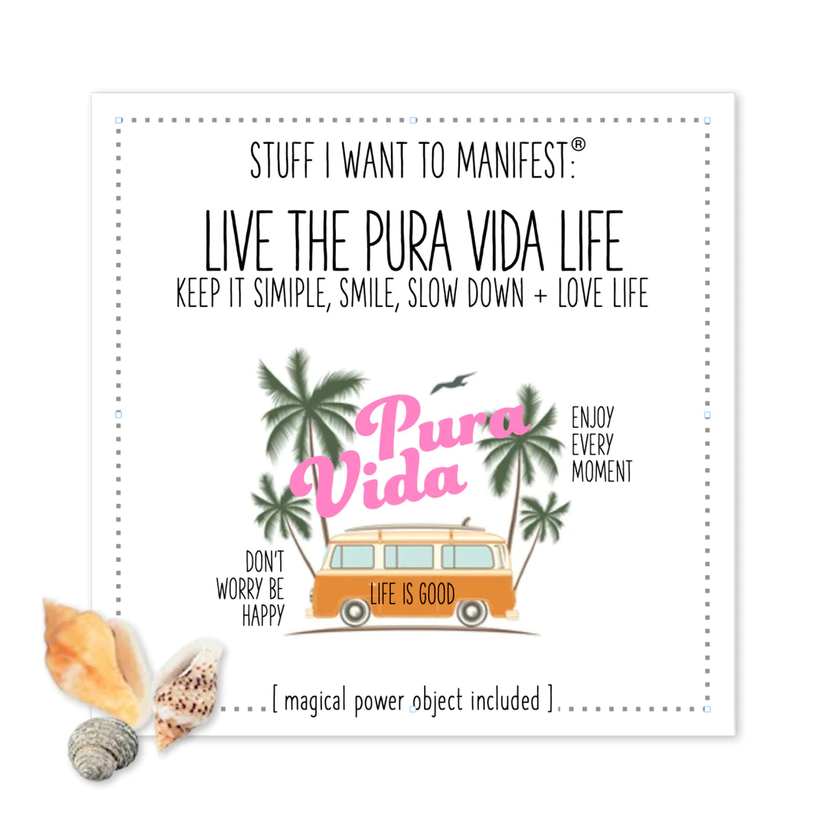 Live The Pura Vida Life Manifest Card