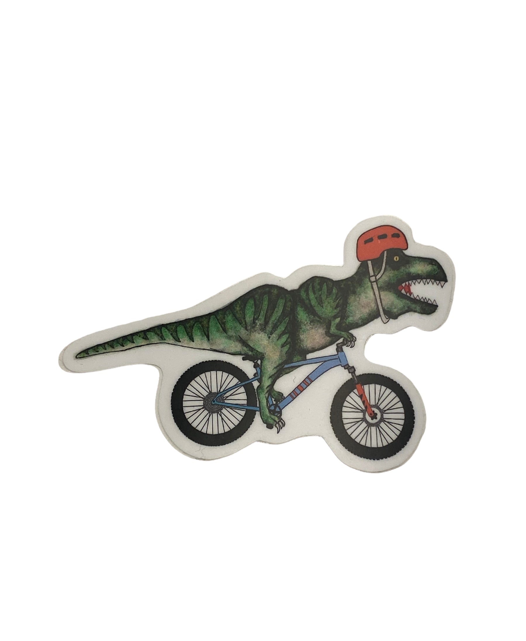 T-Rex on a Bike Sticker