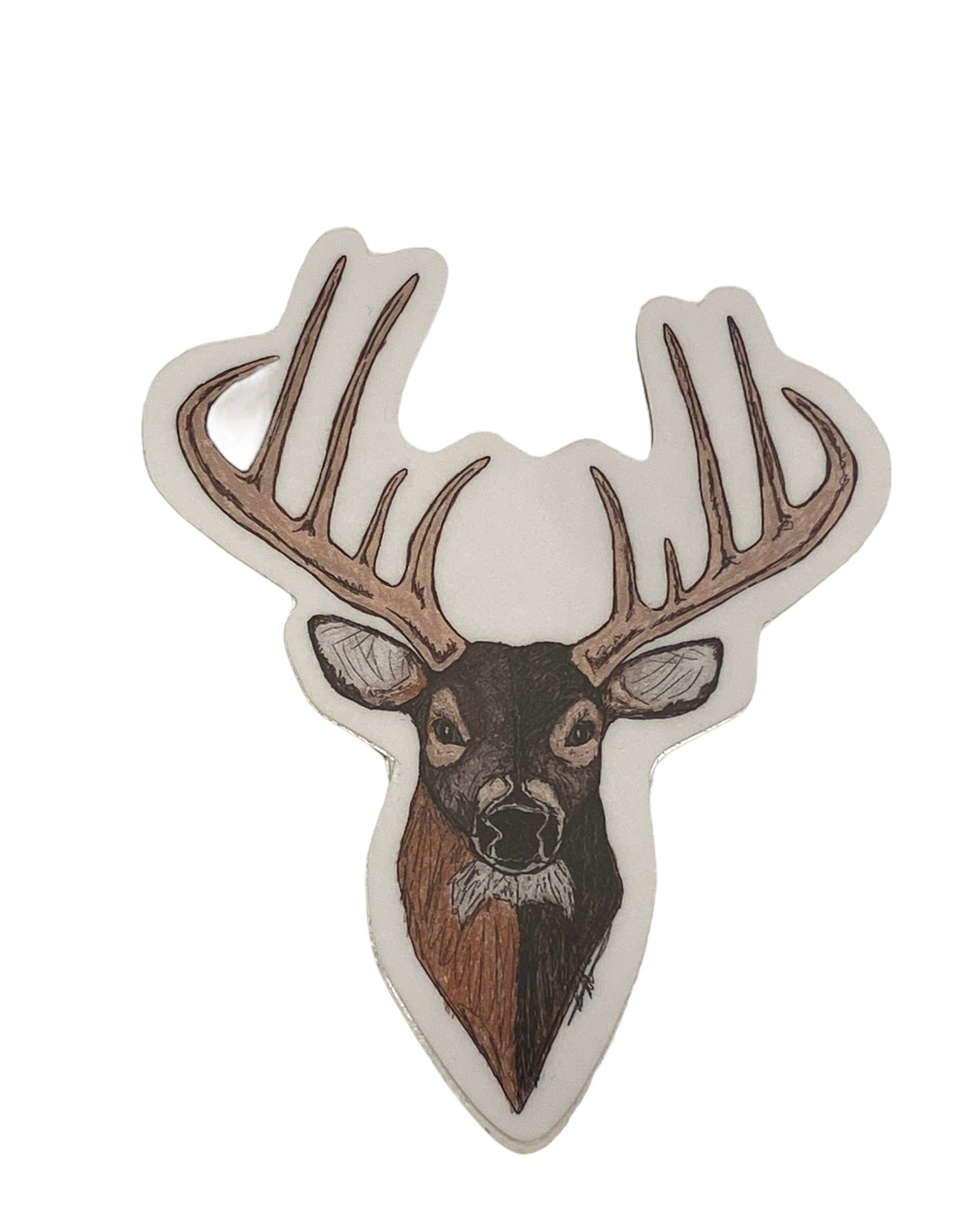 Deer Head Sticker