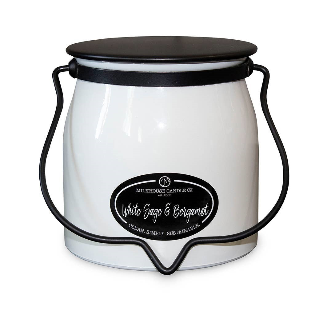 White Sage & Bergamot Milkhouse Candle 16 oz.