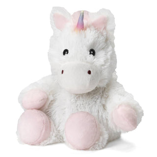 White Unicorn Junior Warmies Stuffed Animal