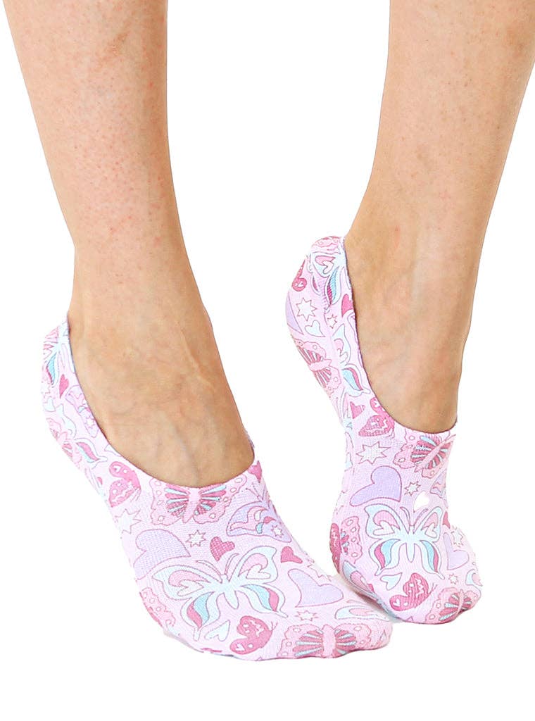 Groovy Butterfly Liner Socks