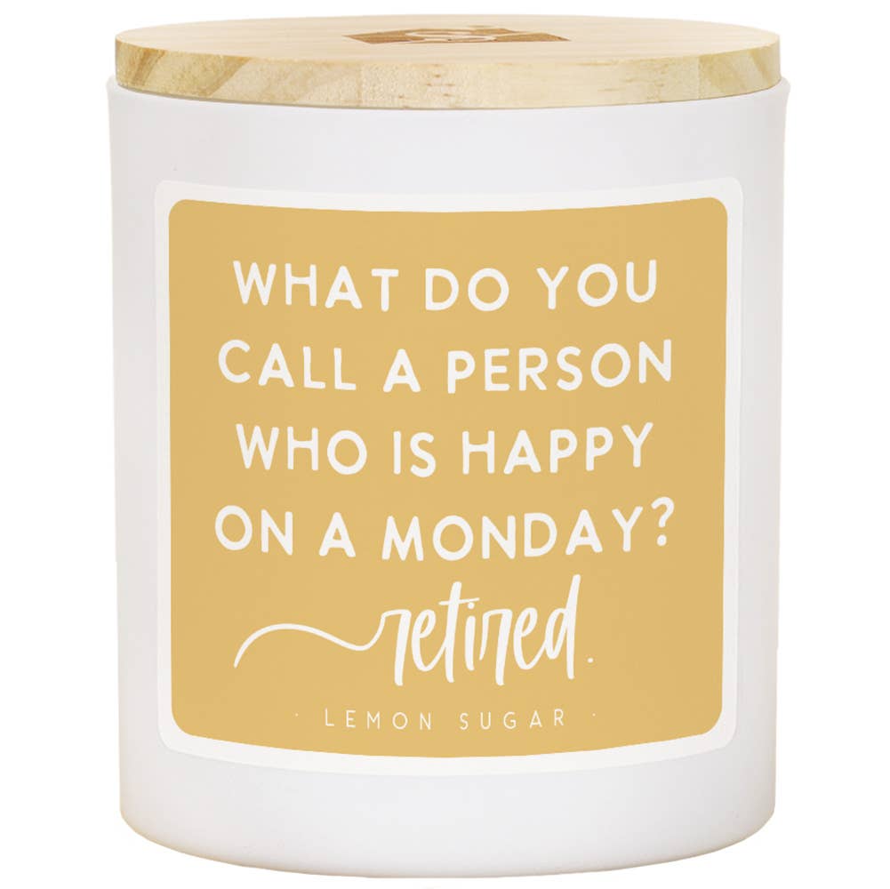 Happy On Monday Retired Candle