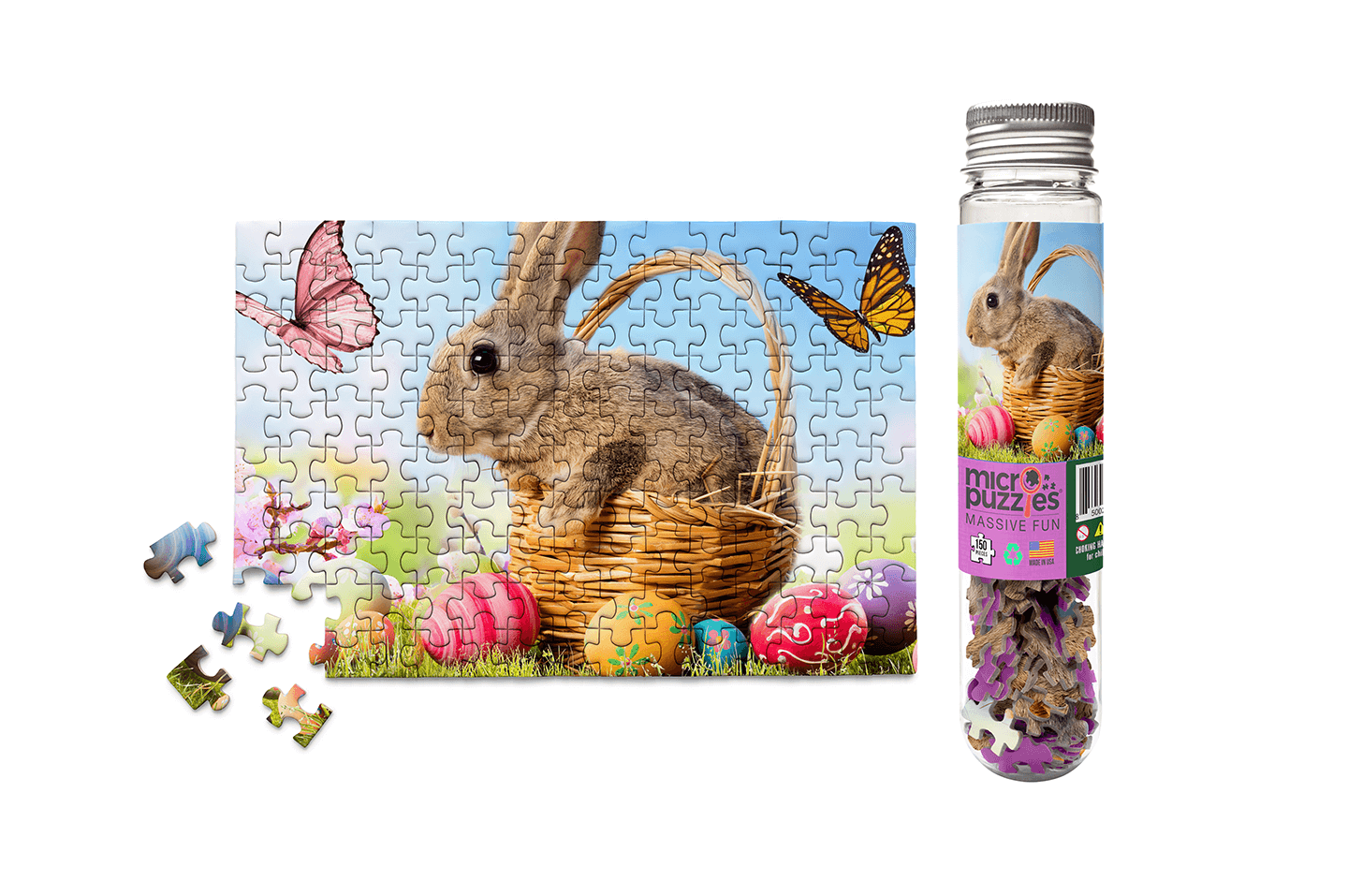 Easter Bunny Basket -  Mini Jigsaw Puzzle
