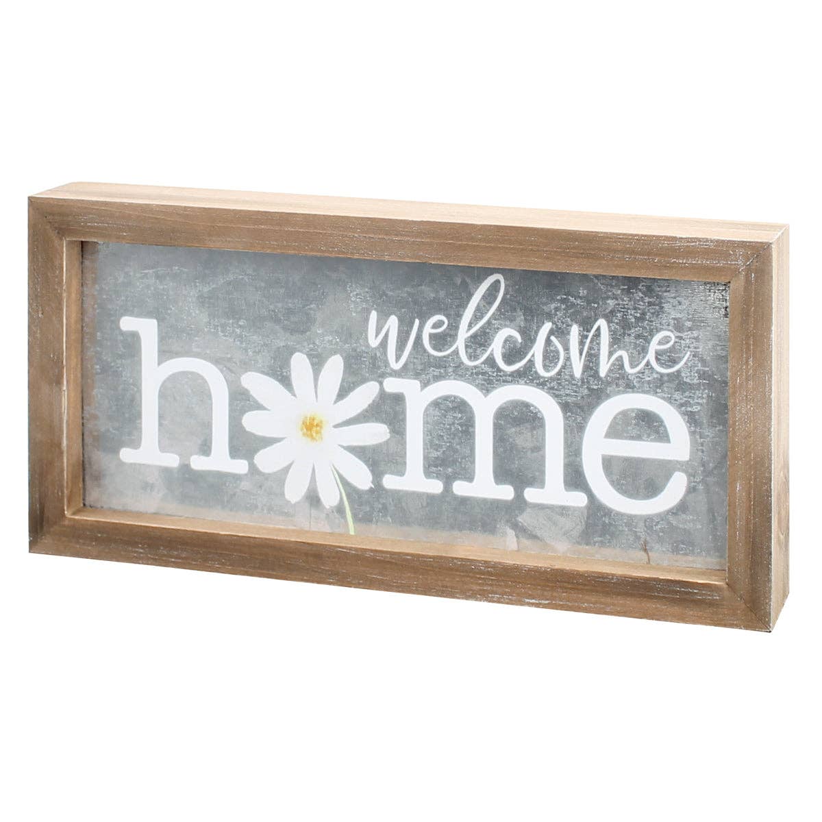 Welcome Home Galvanized Framed Sign