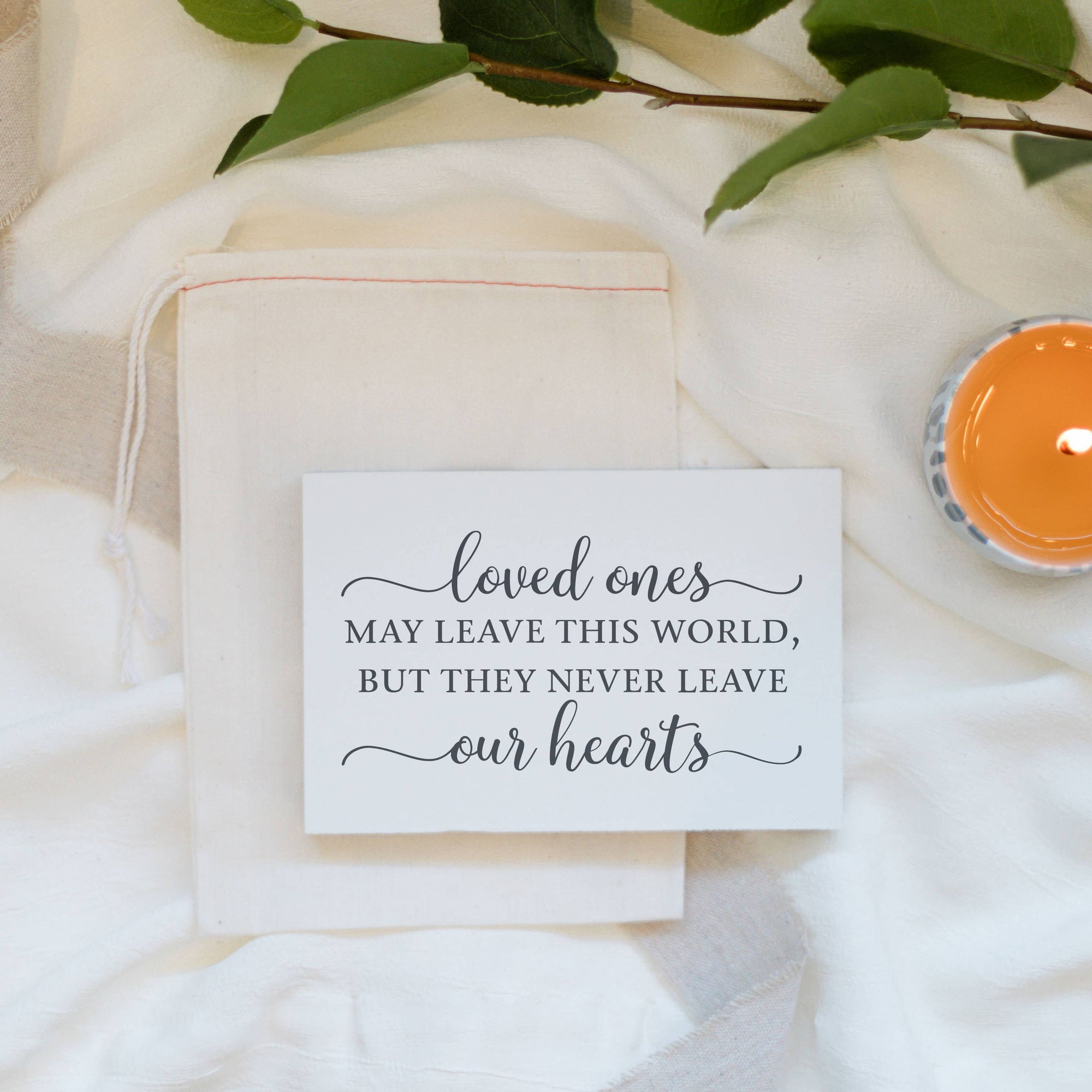 Loved Ones Never Leave Our Heart Wooden Sign