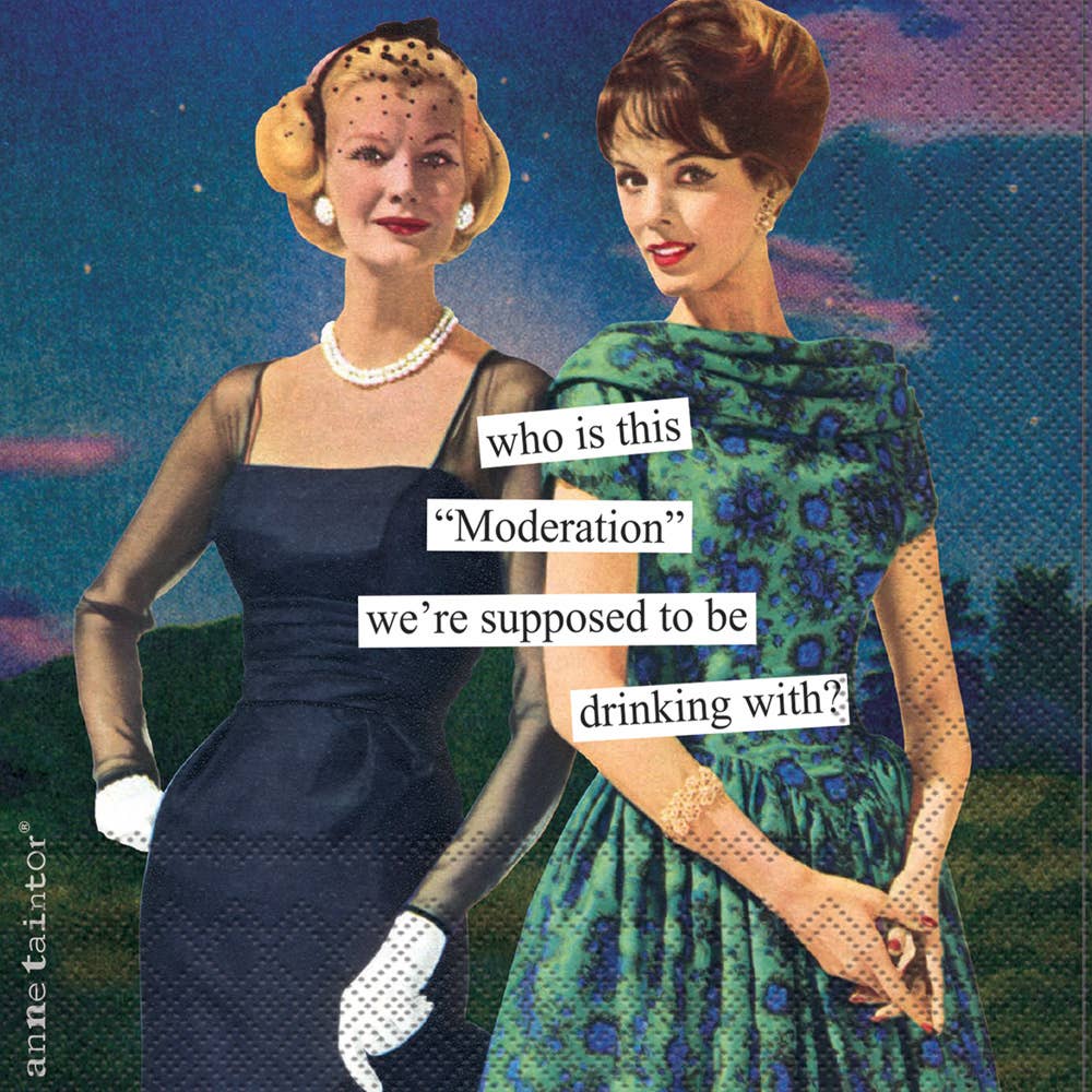 Paper Cocktail Napkins Pack of 20 Anne Taintor Moderation