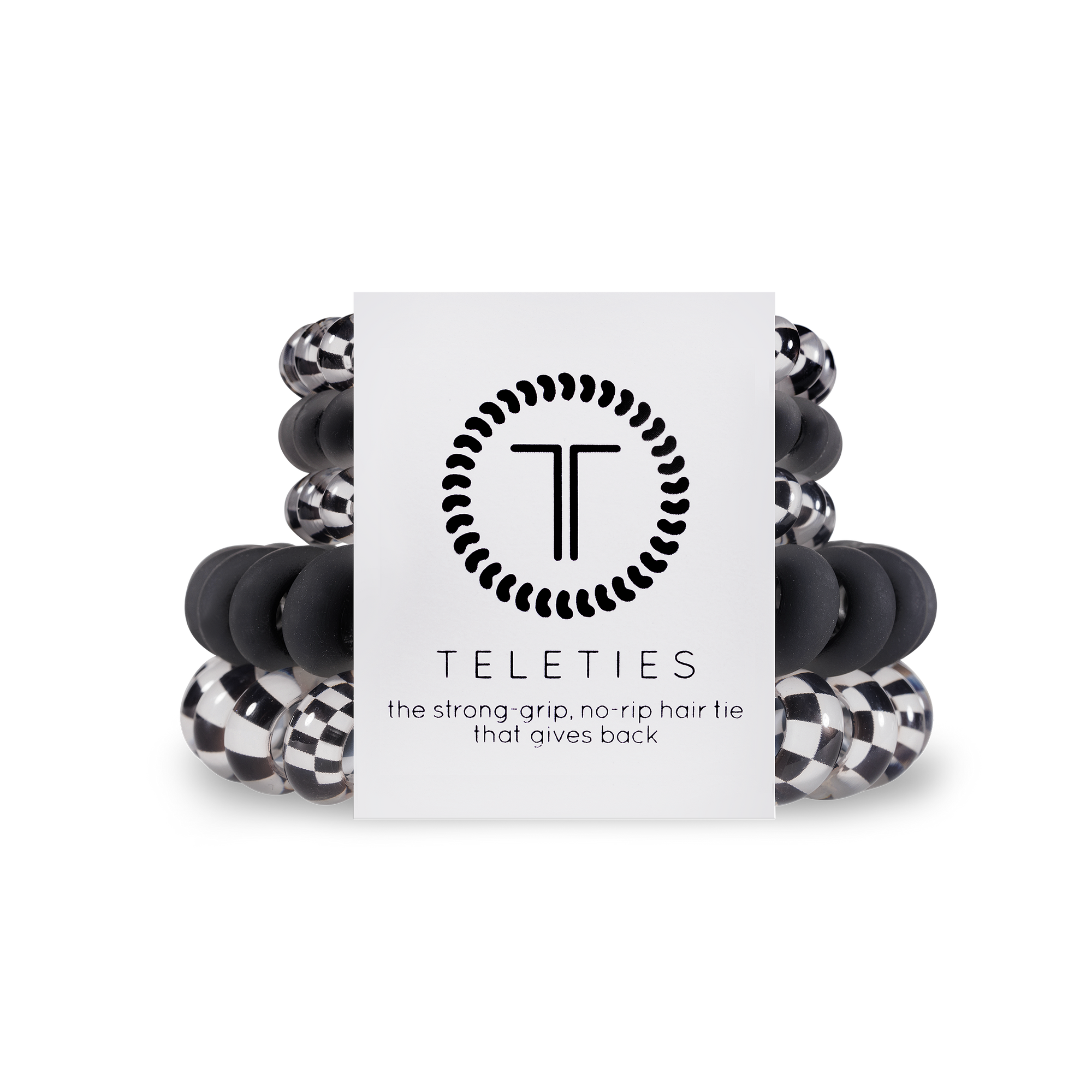 Black and White TELETIES Mix Pack Hair Ties