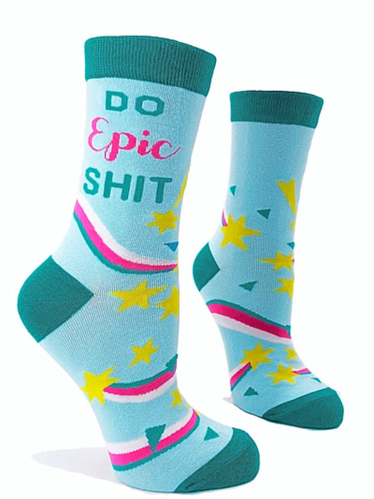 Do Epic Shit Ladies Crew Socks