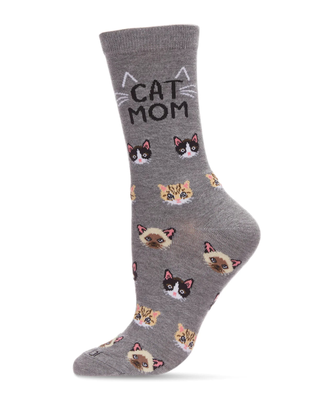 Women's Crew Socks Cat Mom