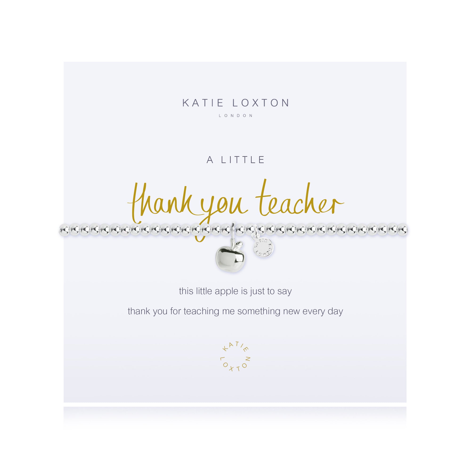 Katie Loxton Thank You Teacher Bracelet