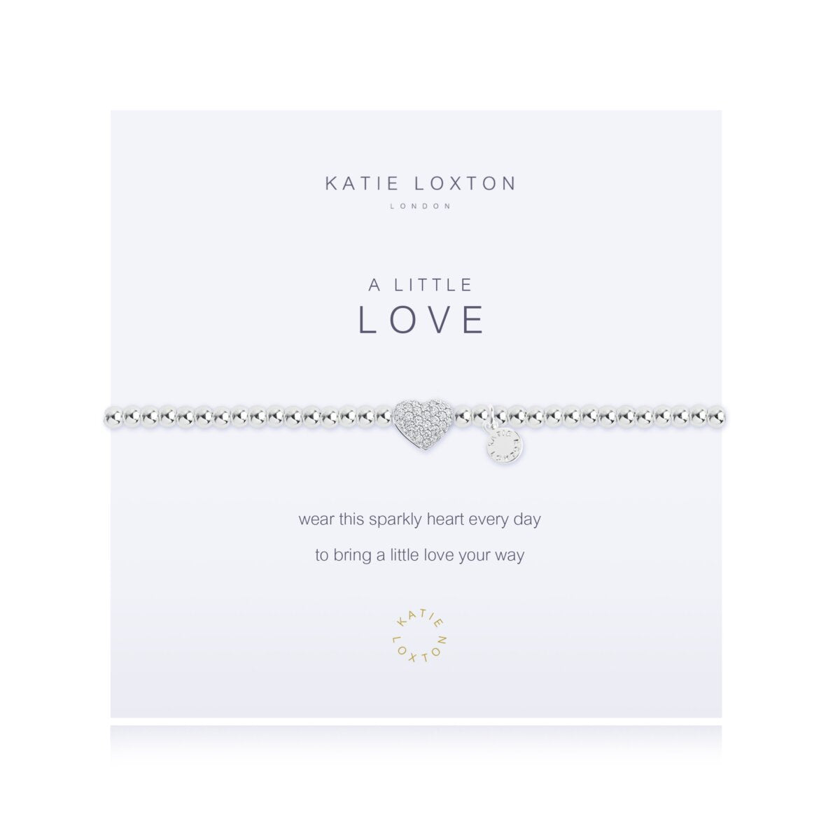 Katie Loxton Love Pave Heart Bracelet
