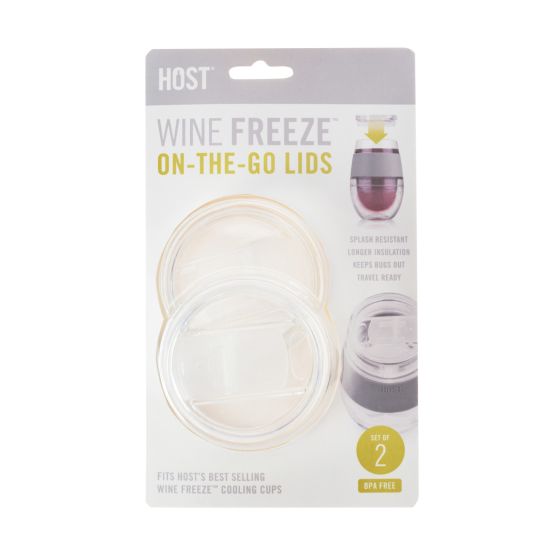 Wine Freeze Cooling Cup Lid - set of 2