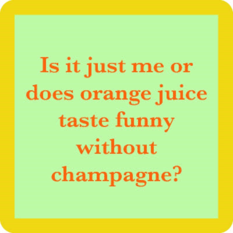 Funny Coaster Orange Juice