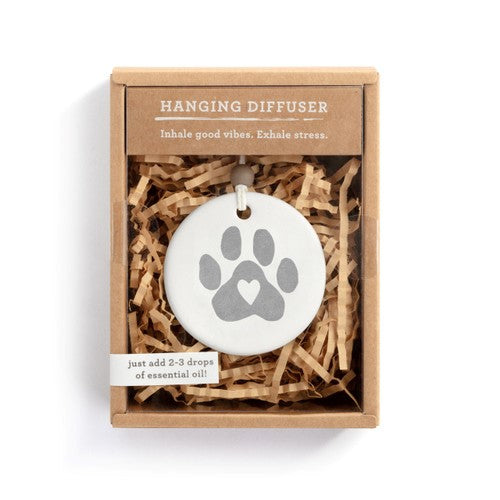 Paw Print Hanging Oil Diffuser Ornament