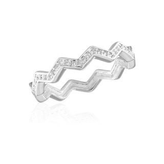Zig-Zag Infinity Stacks Ring STK48